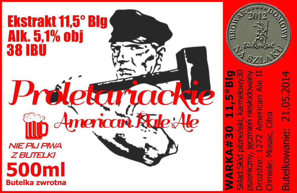 Warka #30 Proletariackie American Pale Ale