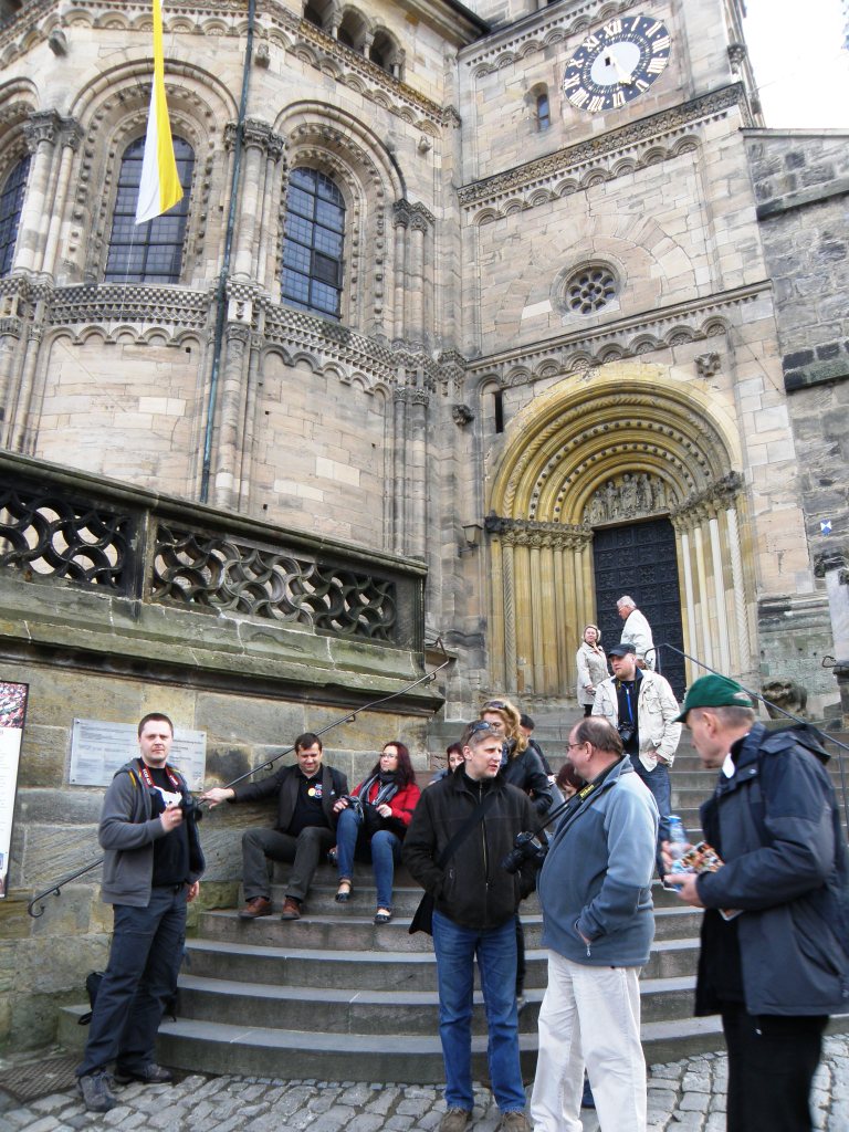 przed katedrą W Bambergu